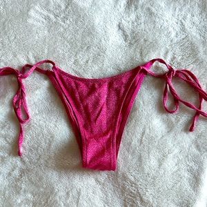 SHEIN pink glitter bikini (bottoms only)- XS